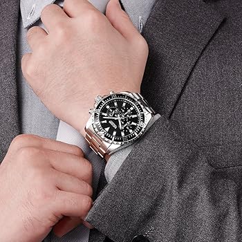 Amazon | MEGIR メンズ 腕時計 ラグジュアリー ファッション クォーツ